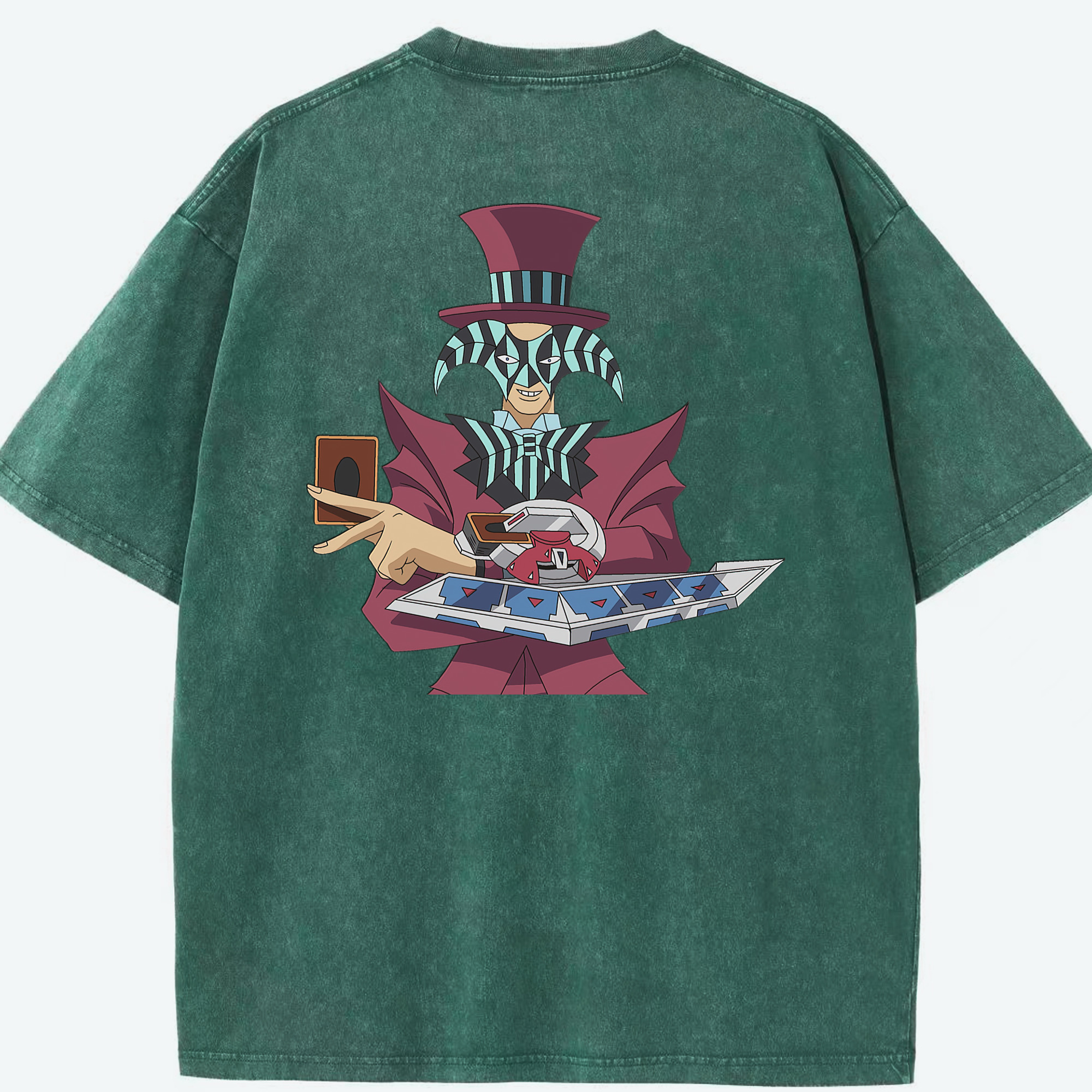 （画像用） 遊☆戯☆王 Yu-Gi-Oh! 綿100% ヴィンテージ風 半袖Tシャツ（背面プリント）